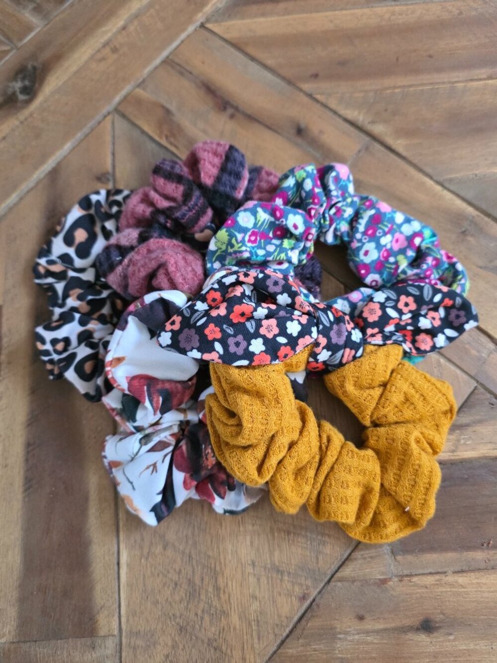 Fabric scrunchie bundle